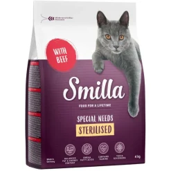 Økonomipakke: 2 x 4 kg Smilla kattefoder