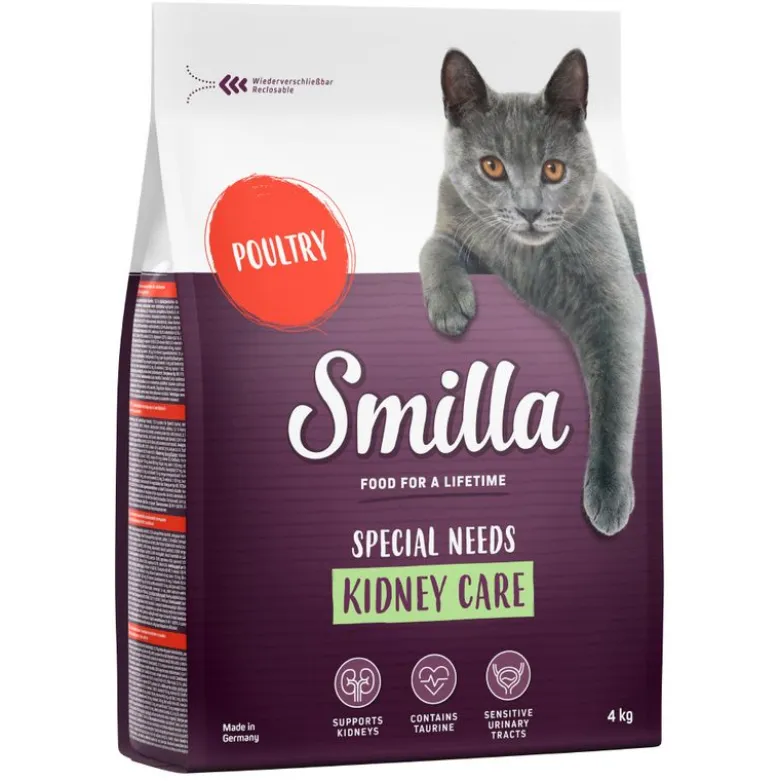 Økonomipakke: 2 x 4 kg Smilla kattefoder