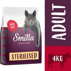 Økonomipakke: 2 x 4 kg Smilla kattefoder