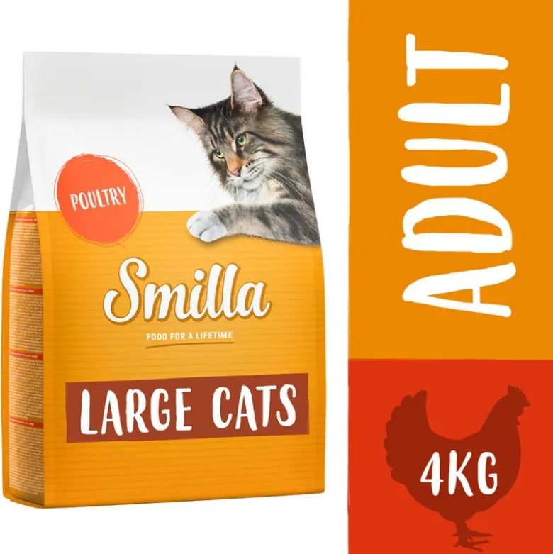 Økonomipakke: 2 x 4 kg Smilla kattefoder