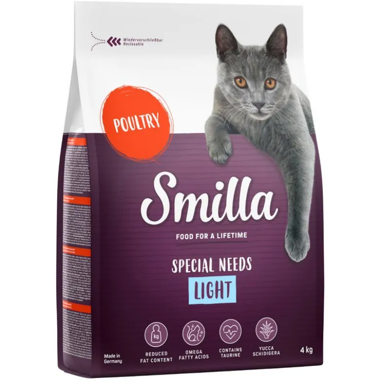 Økonomipakke: 2 x 4 kg Smilla kattefoder