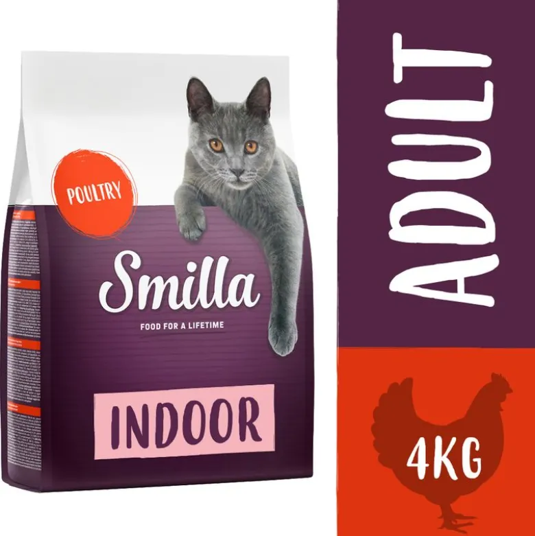 Økonomipakke: 2 x 4 kg Smilla kattefoder