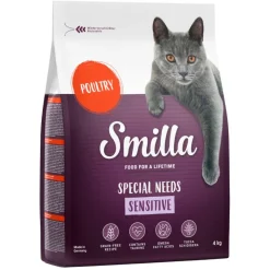 Økonomipakke: 2 x 4 kg Smilla kattefoder
