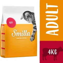 Økonomipakke: 2 x 4 kg Smilla kattefoder