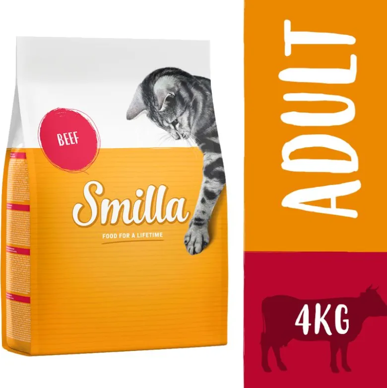 Økonomipakke: 2 x 4 kg Smilla kattefoder