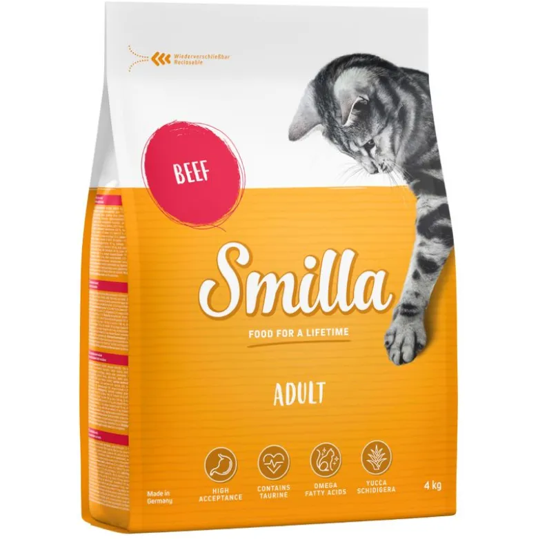 Økonomipakke: 2 x 4 kg Smilla kattefoder