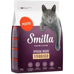 Økonomipakke: 2 x 4 kg Smilla kattefoder