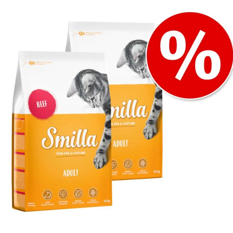 Økonomipakke: 5 x 4 kg / 2 x 10 kg Smilla
