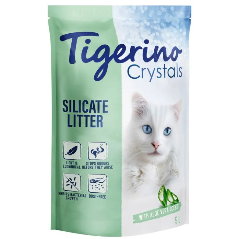 Økonomipakke: 6 x 5 l Tigerino Crystals kattegrus