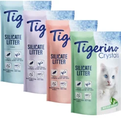 Økonomipakke: 6 x 5 l Tigerino Crystals kattegrus