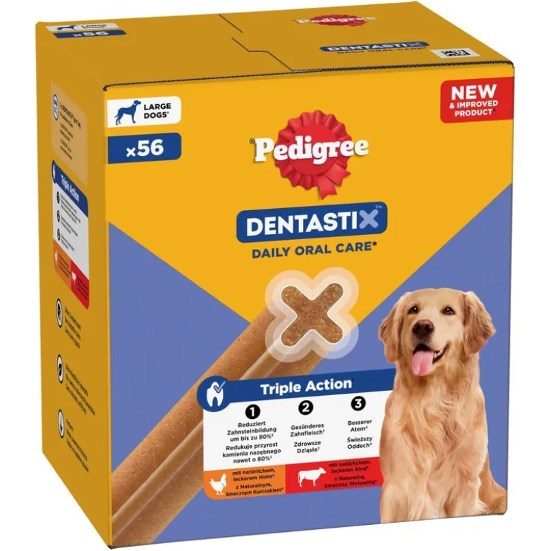 Økonomipakke: 168 x Pedigree DentaStix / Fresh
