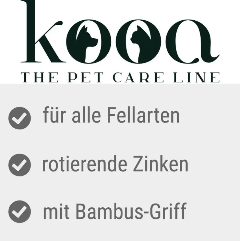 kooa bambuskam med roterende tænder