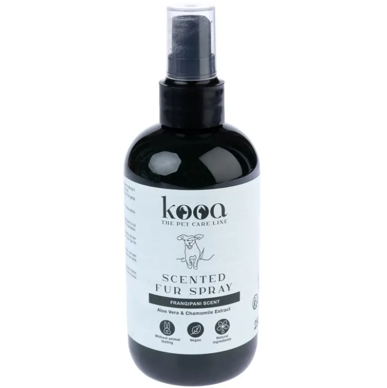 kooa parfumeret pelspray med duft af frangipan