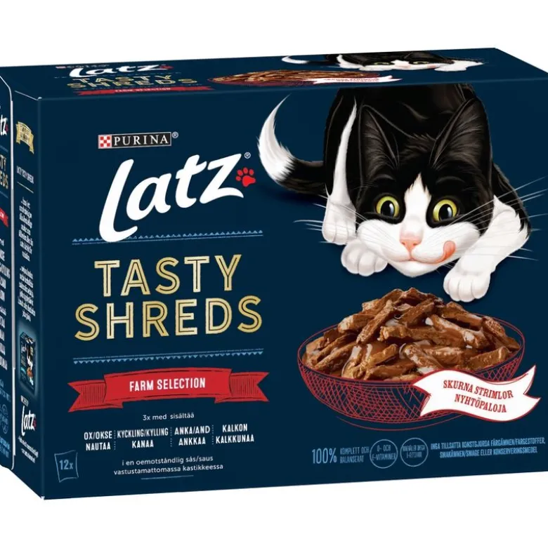 Latz Tasty Shreds portionspose 12 x 80 g