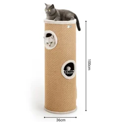 Lionto kradsetønde med jute, beige