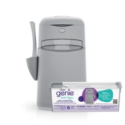 LitterLocker by Litter Genie® Easy Roll spand til bortskaffelse af kattegrus, grå