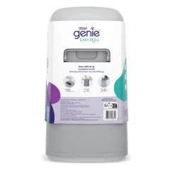 LitterLocker by Litter Genie® Easy Roll spand til bortskaffelse af kattegrus, grå