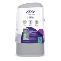 LitterLocker by Litter Genie® Easy Roll spand til bortskaffelse af kattegrus, grå