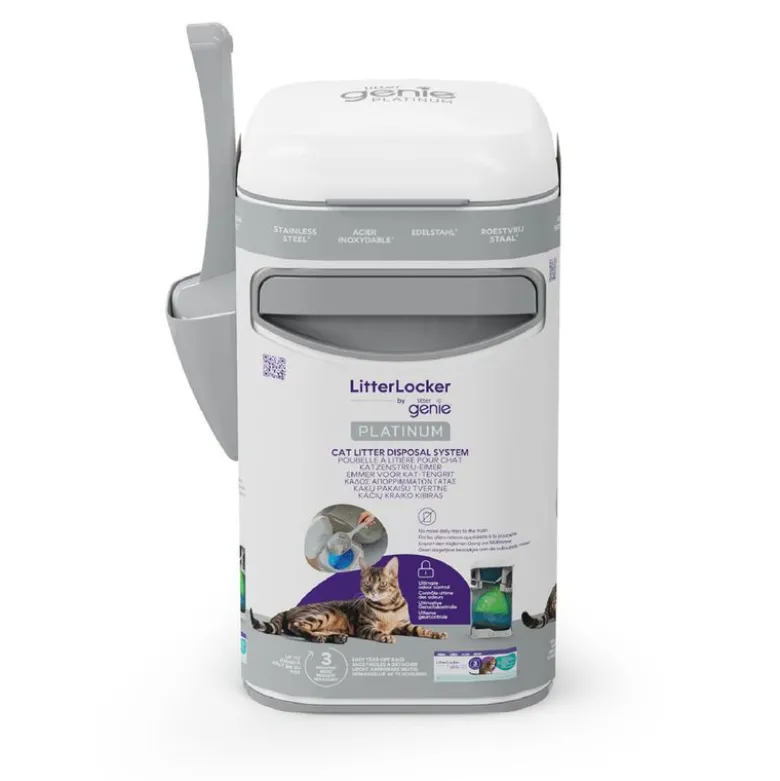 LitterLocker by Litter Genie® Platinum spand til bortskaffelse af kattegrus