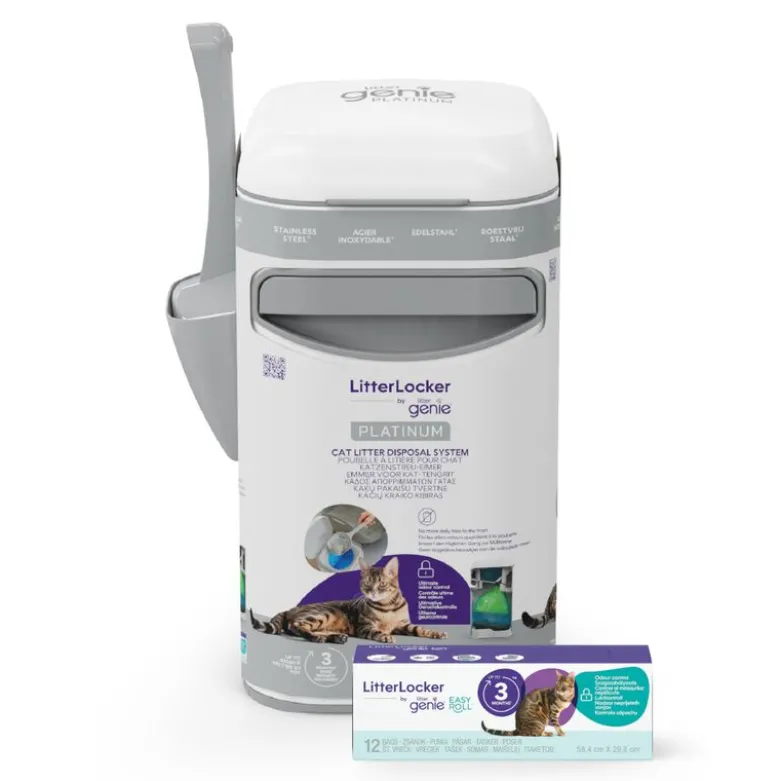 LitterLocker by Litter Genie® Platinum spand til bortskaffelse af kattegrus