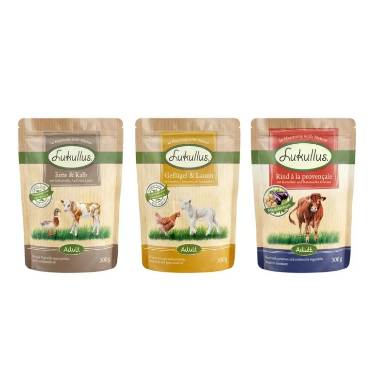Lukullus Adult Kornfri portionsposer 6 x 300 g
