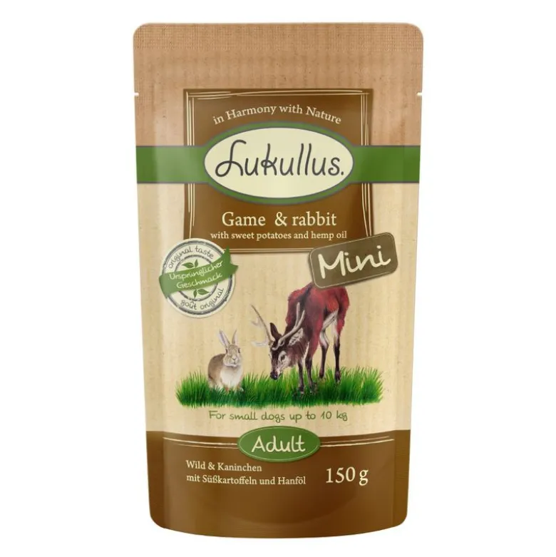 Lukullus Naturkost Adult Mini portionsposer 6 x 150 g