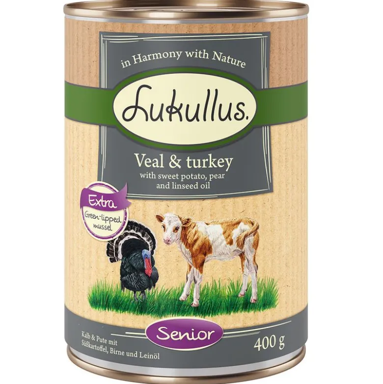 Lukullus Naturkost Senior Kalv & Kalkun Kornfri