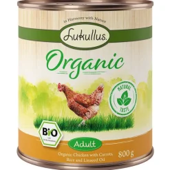 Lukullus Organic Adult Øko Kylling med Øko gulerod (glutenfri)