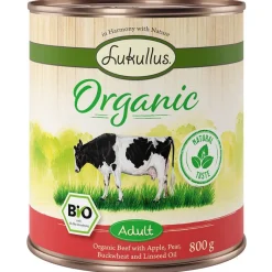 Lukullus Organic Adult Øko Okse med Øko Æble (glutenfri)
