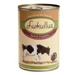 Lukullus Prøvepakke: 1,5 kg / 5 kg tørfoder + 6 x 400 g vådfoder