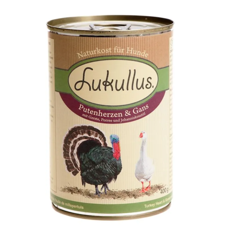Lukullus Prøvepakke: 1,5 kg / 5 kg tørfoder + 6 x 400 g vådfoder
