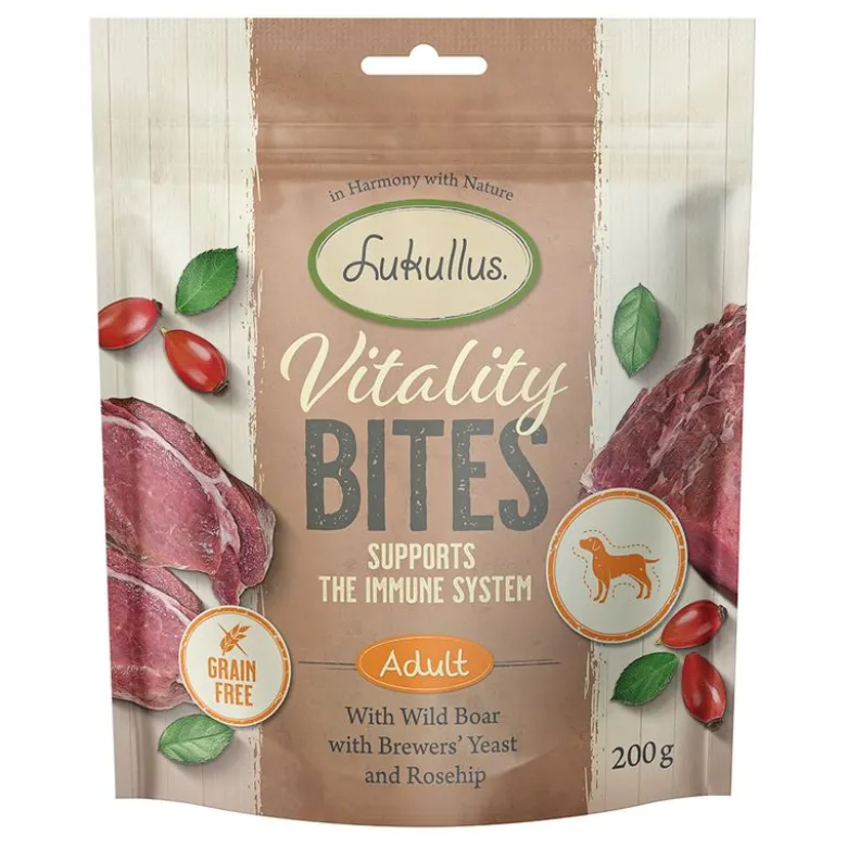 Lukullus Vitality Bites - Immun: Vildsvin (kornfrit)