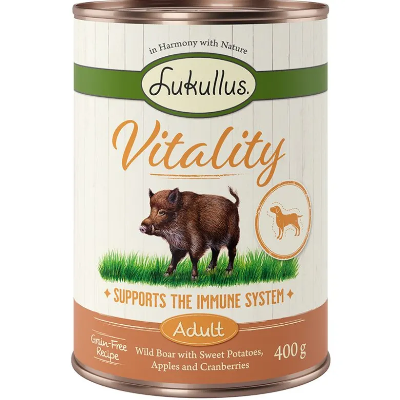 Lukullus Vitality Immune System: Vildsvin (kornfri)