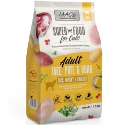 MAC's Superfood for Cats Adult and, kalkun og kylling