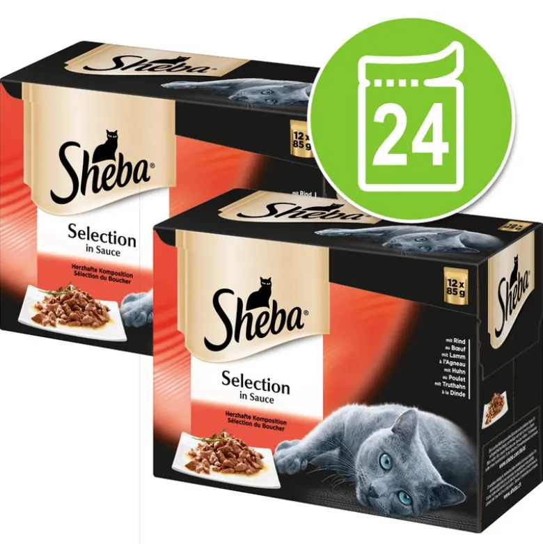 Megapack Sheba varianter i portionsposer 24 x 85 g