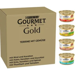 Megapakke: Gourmet Gold kattefoder 96 x 85 g