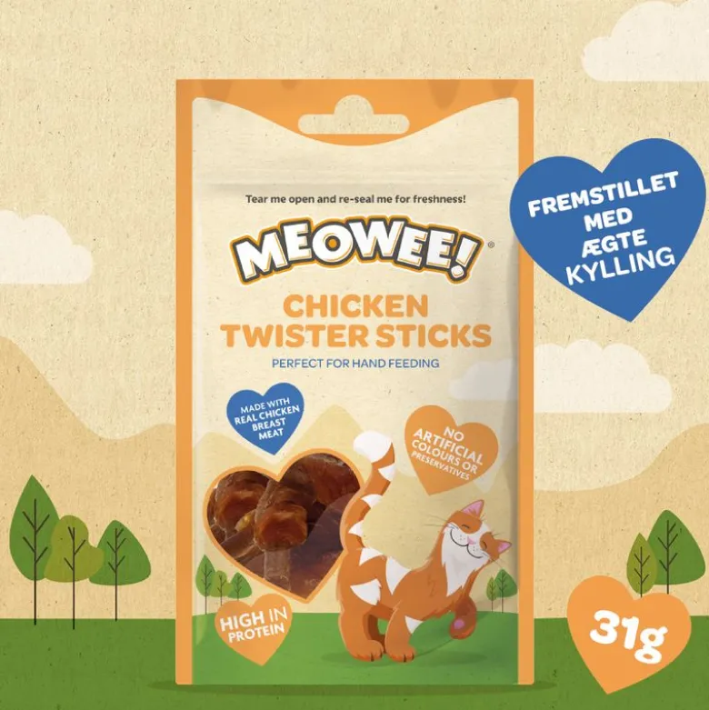 Meowee! Chicken Twister Sticks