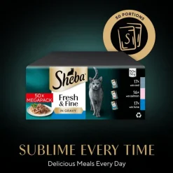 Mixpakke Sheba Fresh Fine fresh portionsposer 50 x 50 g