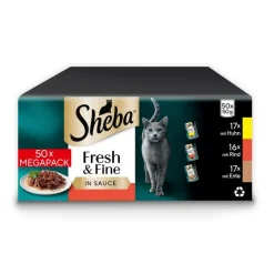 Mixpakke Sheba Fresh Fine fresh portionsposer 50 x 50 g