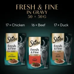 Mixpakke Sheba Fresh Fine fresh portionsposer 50 x 50 g