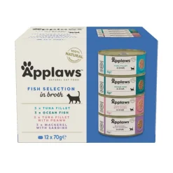 Mixpakke: 12 x 70 g Applaws dåser