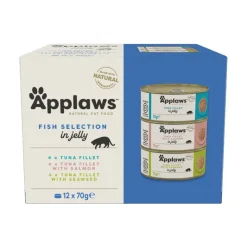 Mixpakke: 12 x 70 g Applaws dåser