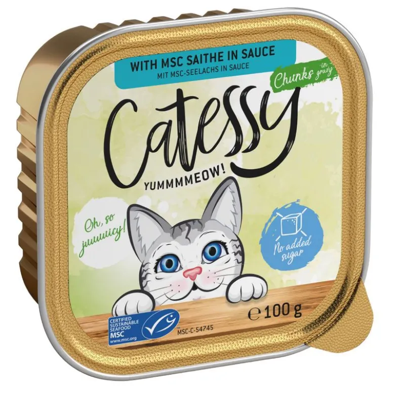 Mix-pakke: 8 x 100 g Catessy bakker