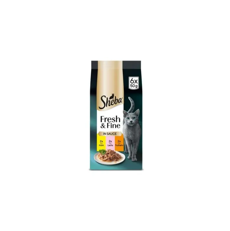Multipack Sheba Fresh & Fine Portionsposer 6 x 50 g