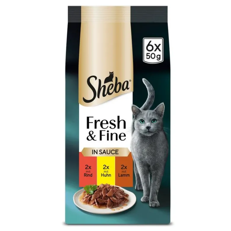 Multipack Sheba Fresh & Fine Portionsposer 6 x 50 g