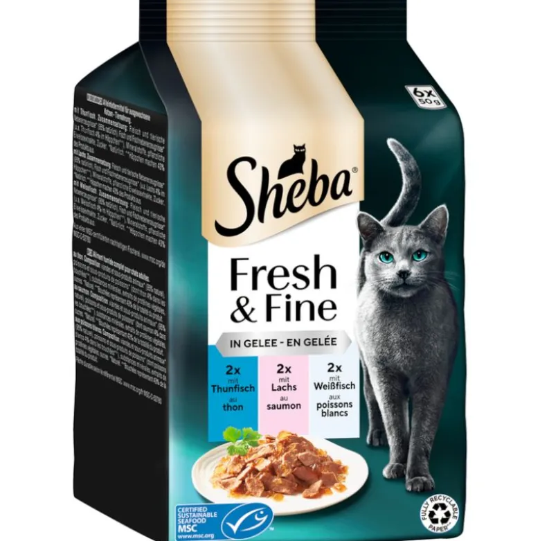 Multipack Sheba Fresh & Fine Portionsposer 6 x 50 g