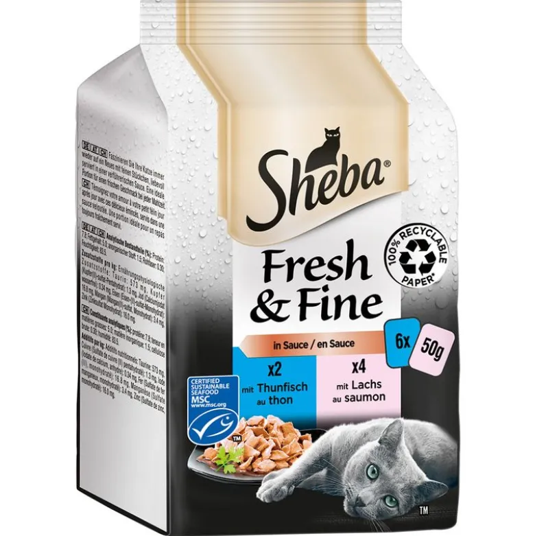 Multipack Sheba Fresh & Fine Portionsposer 6 x 50 g