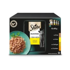 Multipakke Sheba varianter i portionsposer 12 x 85 g