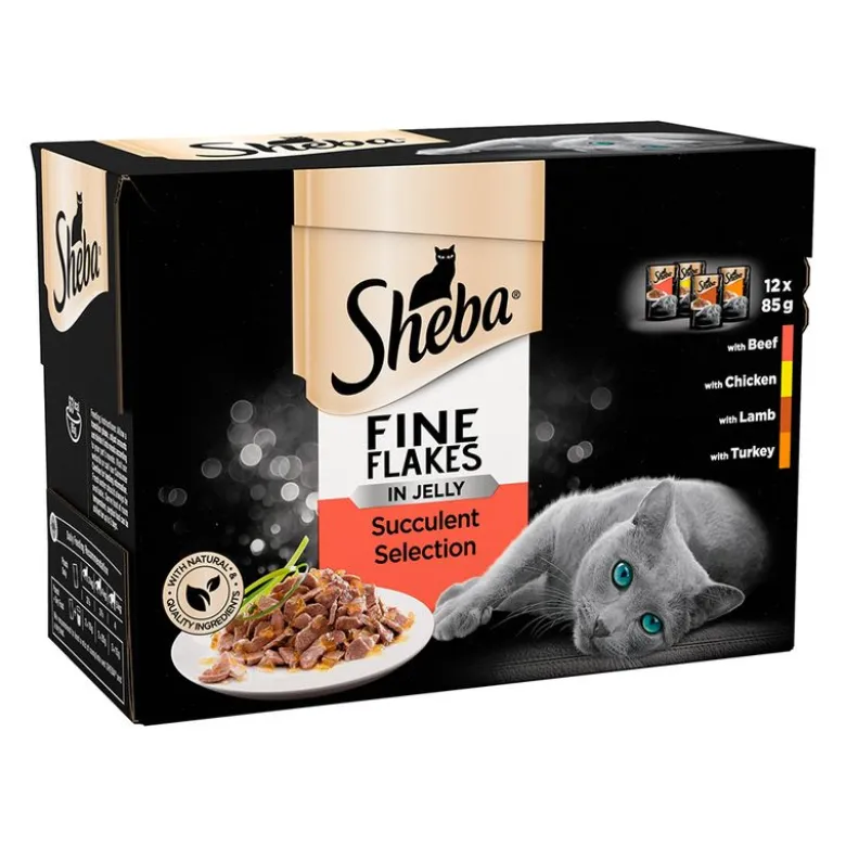 Multipakke Sheba varianter i portionsposer 12 x 85 g