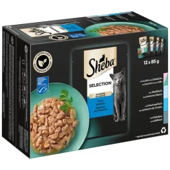 Multipakke Sheba varianter i portionsposer 12 x 85 g